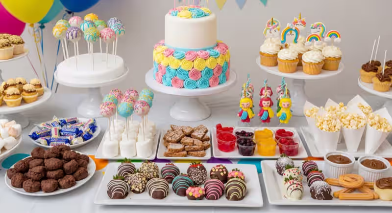 Mesa de dulces mexicana decembrina con frutas tradicionales en Toluca
