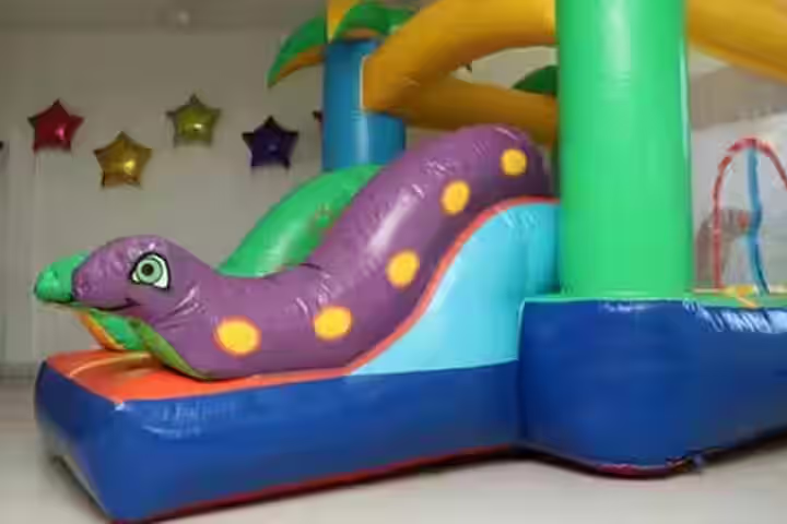 Inflable mini jungla con animales safari para fiestas CDMX